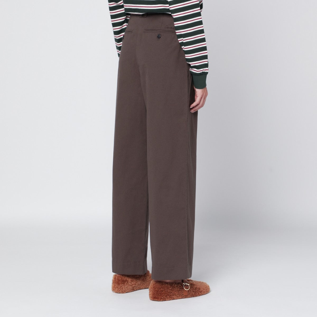 Dunst Brown cotton trousers Dunst 