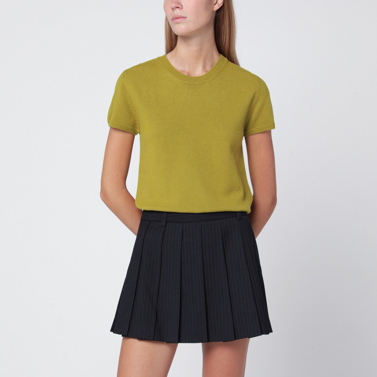 Dunst Olive green wool blend jumper Dunst 