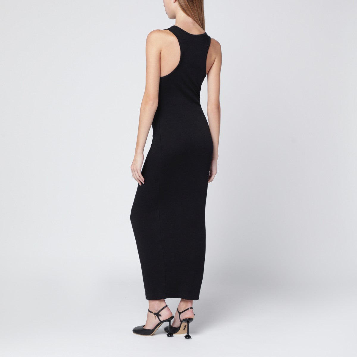 Entire Studios Black sleeveless cotton-blend dress Entire Studios 
