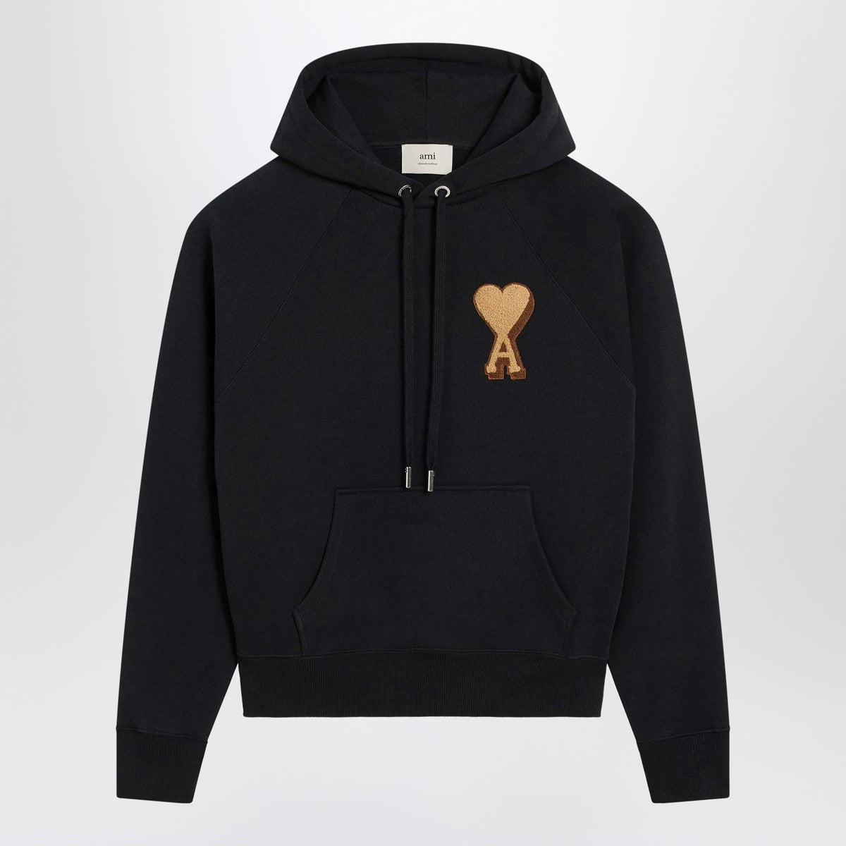 Ami Paris Black Ami De Coeur hoodie Ami Paris 