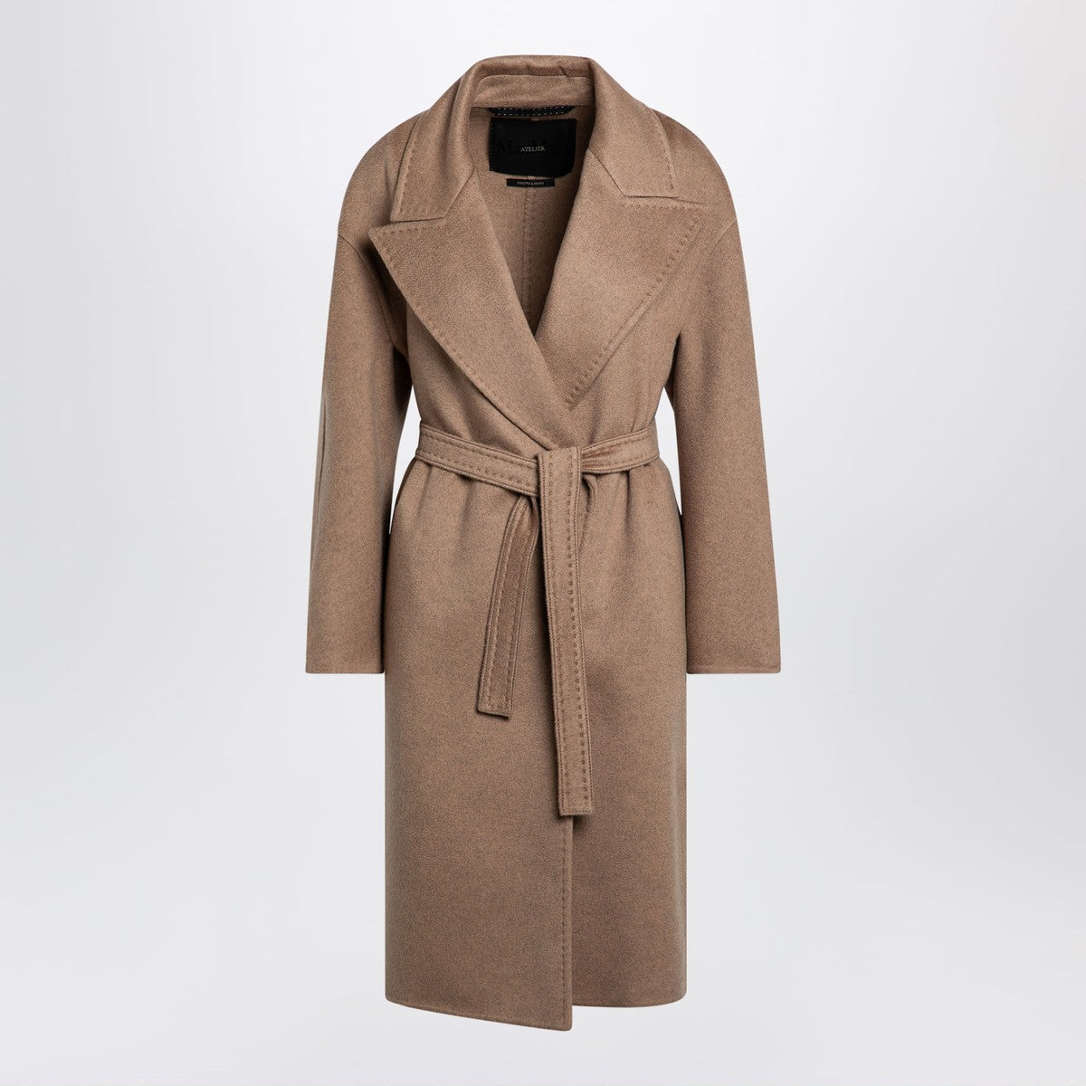Max Mara Atelier Beige deconstructed cashmere coat Max Mara Atelier 