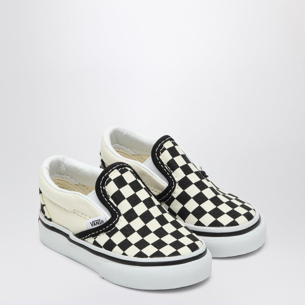 VANS Slip-on sneakers white/black with Check pattern Vans 