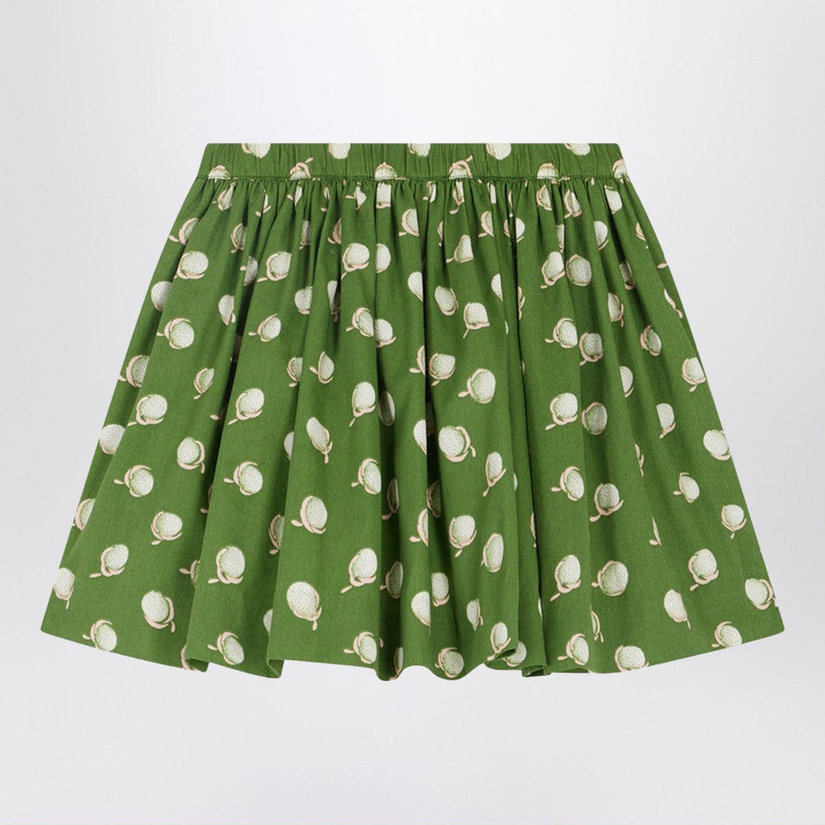 Bonpoint Suzon skirt in green with floral print Bonpoint 