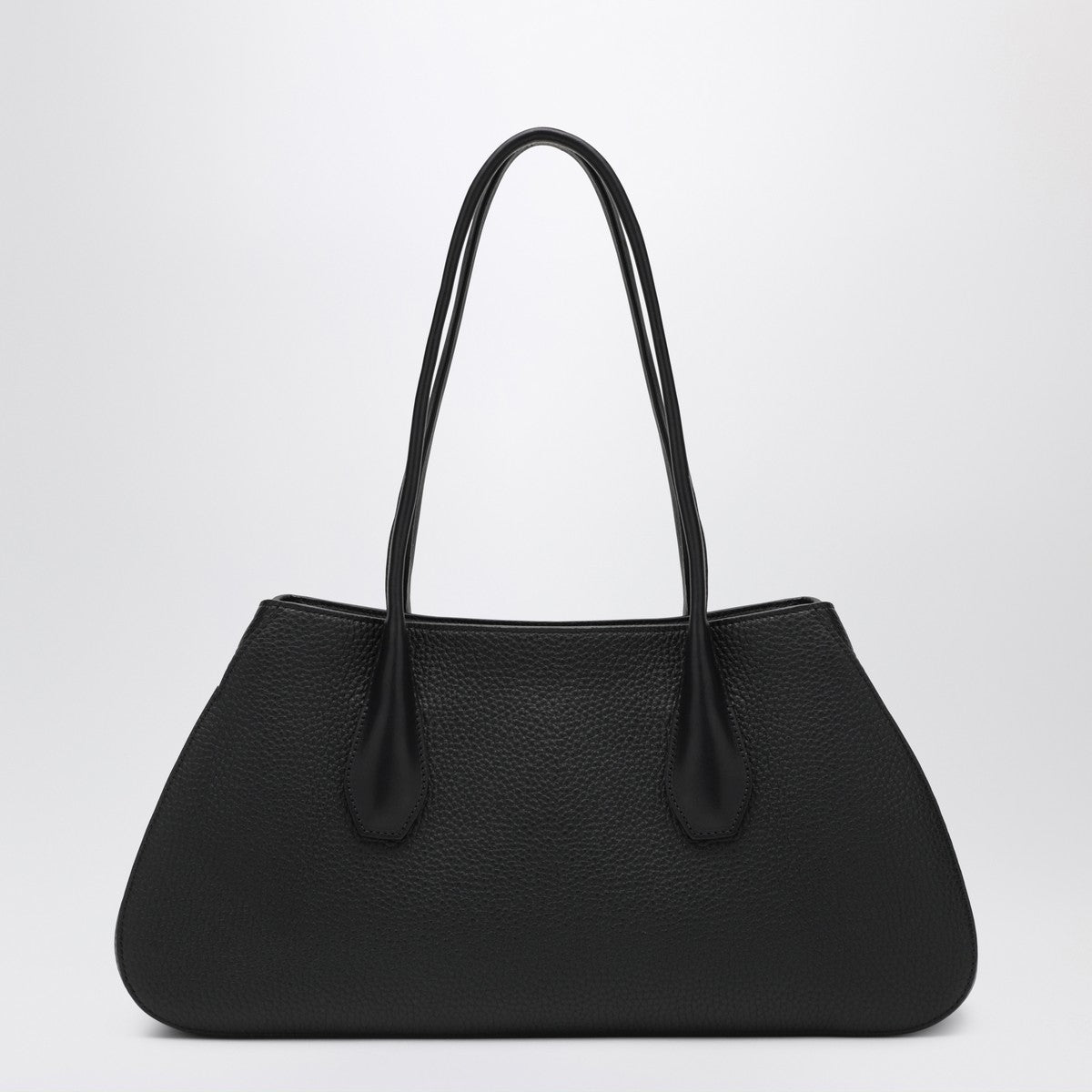 The Row Black Alger shoulder bag in leather The Row 