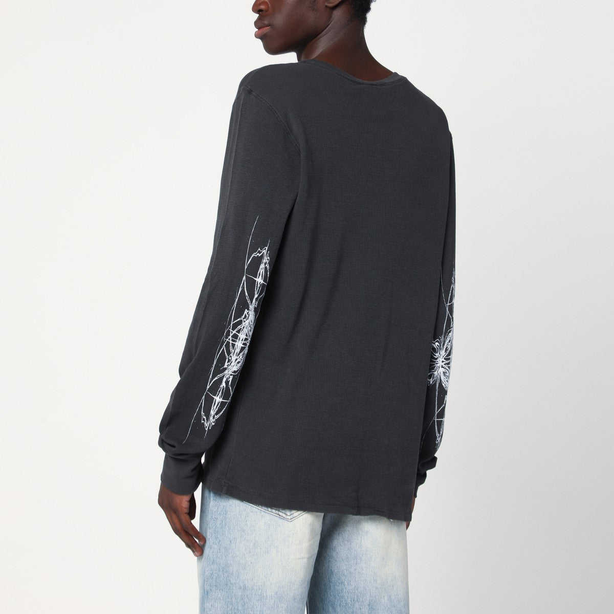 Basketcase Gallery Vintage Black cotton crewneck sweater Basketcase Gallery 