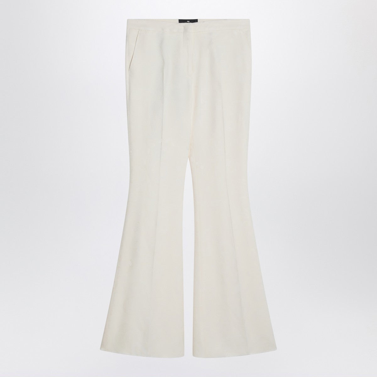 ETRO Flared trousers in ivory viscose Etro 