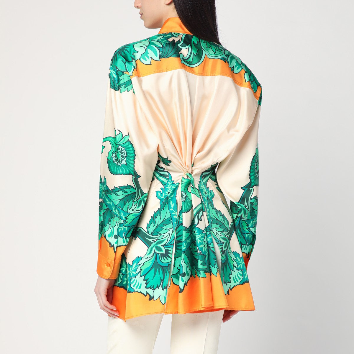 ETRO Floral print shirt with knotted detail Etro 