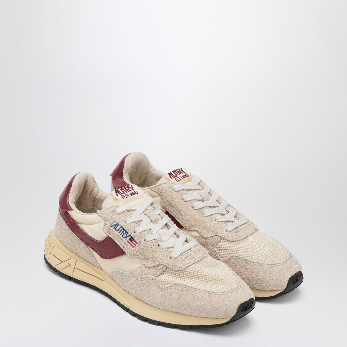 AUTRY Sneakers Reelwind Low ecrù/bordeaux Autry 
