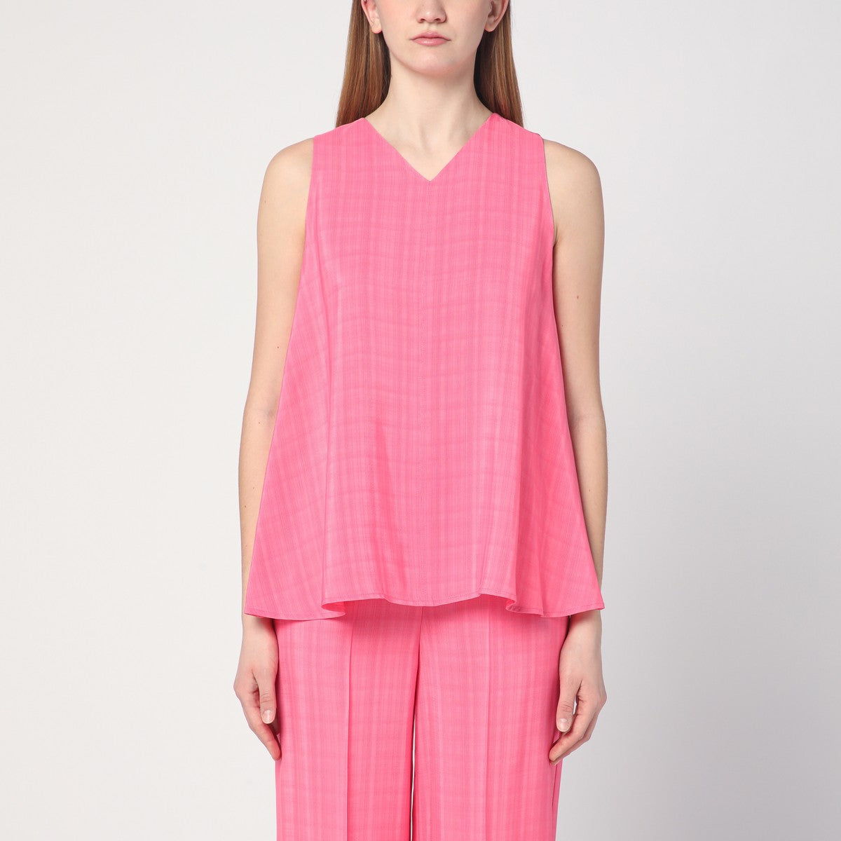 Semicouture Pink Prya viscose top Semicouture 