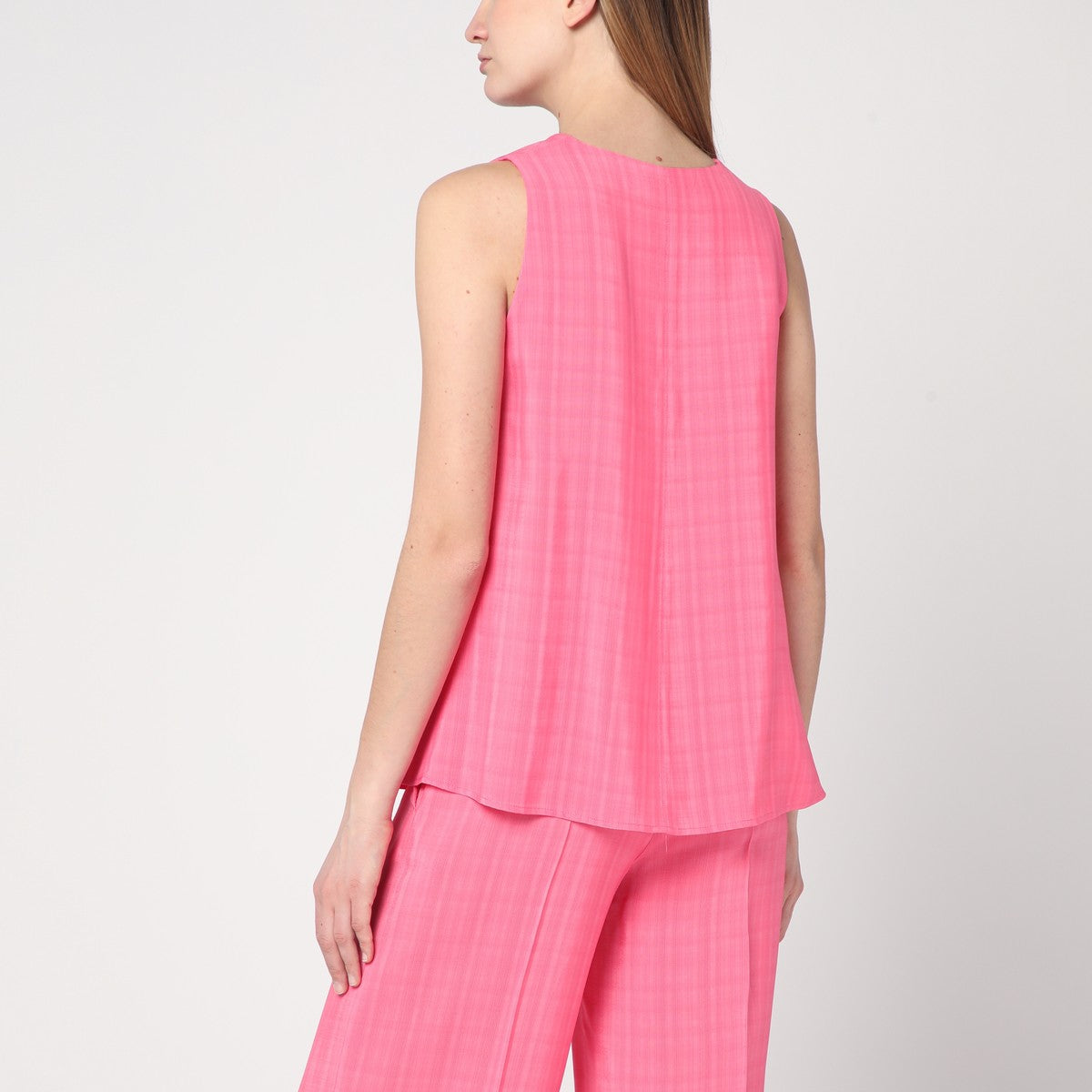 Semicouture Pink Prya viscose top Semicouture 