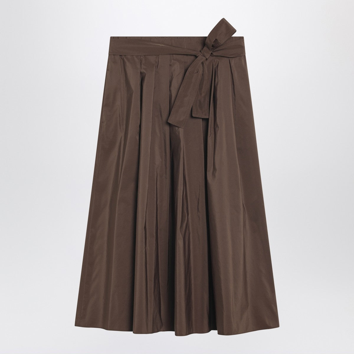 Weekend Max Mara Chocolate taffeta midi skirt Weekend Max Mara 