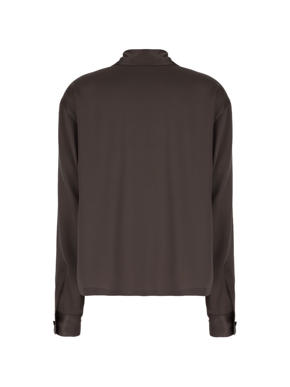 SILK SATIN POLO SHIRT