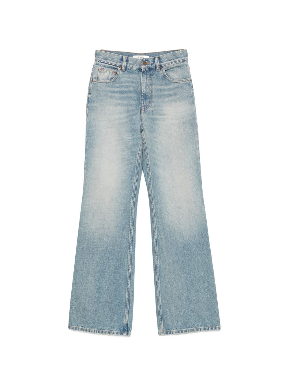 FLARED LEG DENIM JEANS