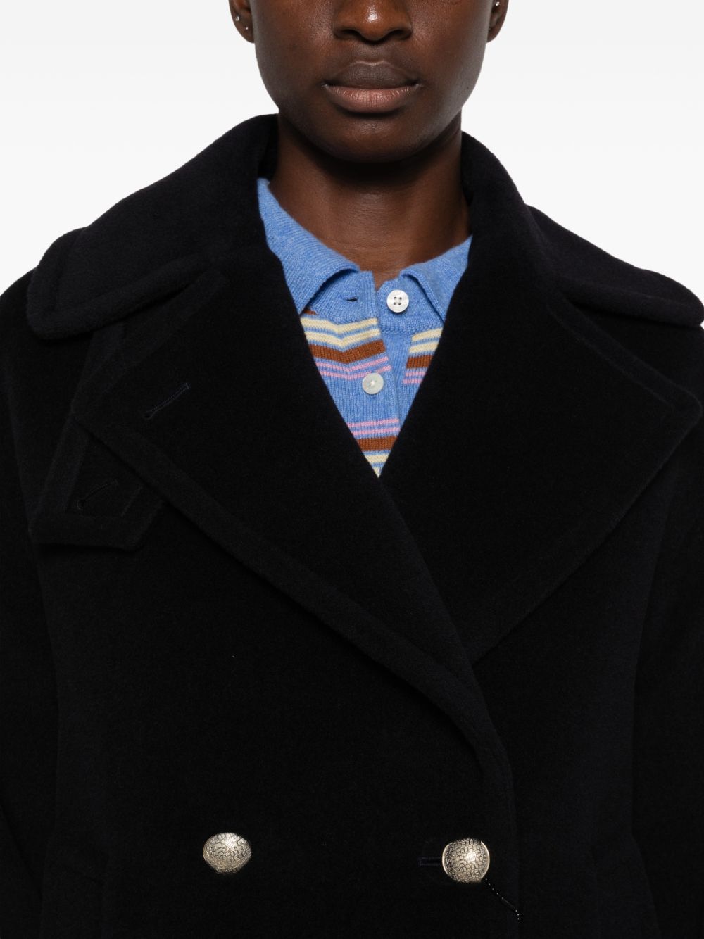 SHEILA WOOL DOUBLE-BREASTED COAT