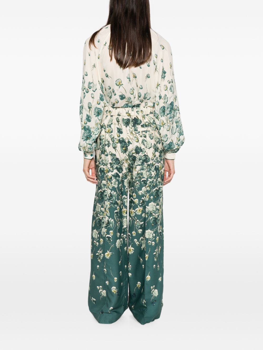 PRINTED WIDE-LEG TROUSERS