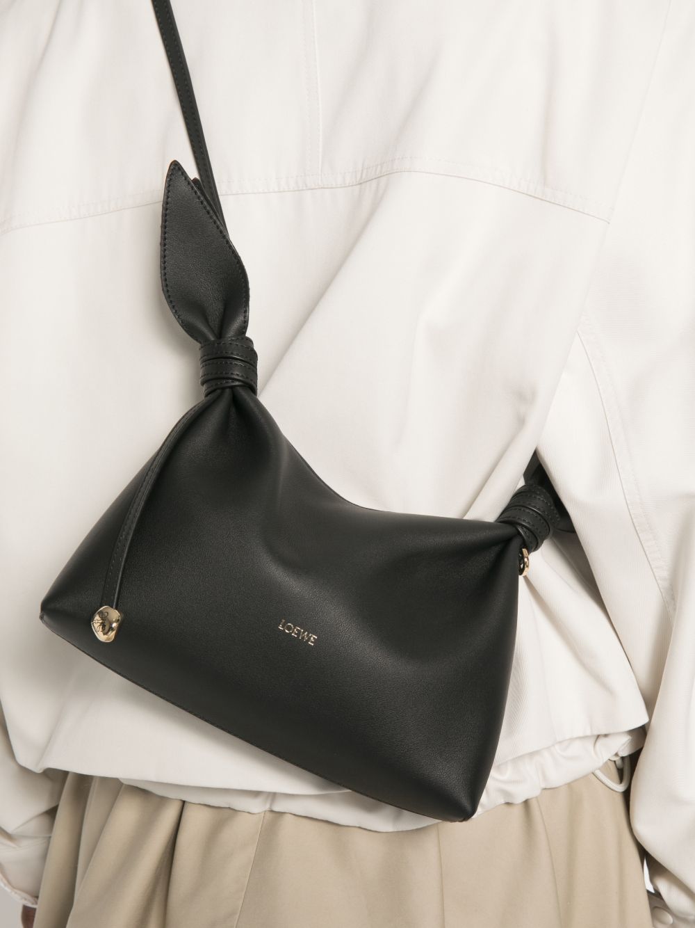 SCARF MINI LEATHER SHOULDER BAG