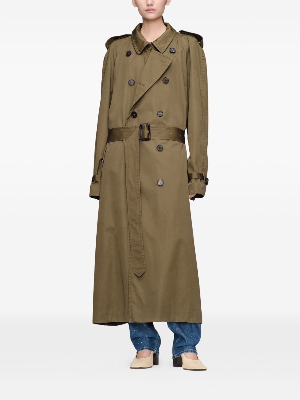 DOUBLE-BREASTED TRENCH COAT