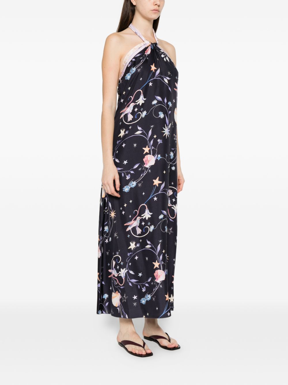 PRINTED SILK DRESS