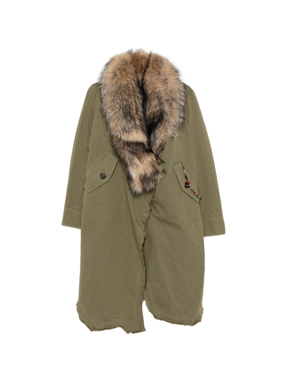 WOOL MIDI PARKA COAT