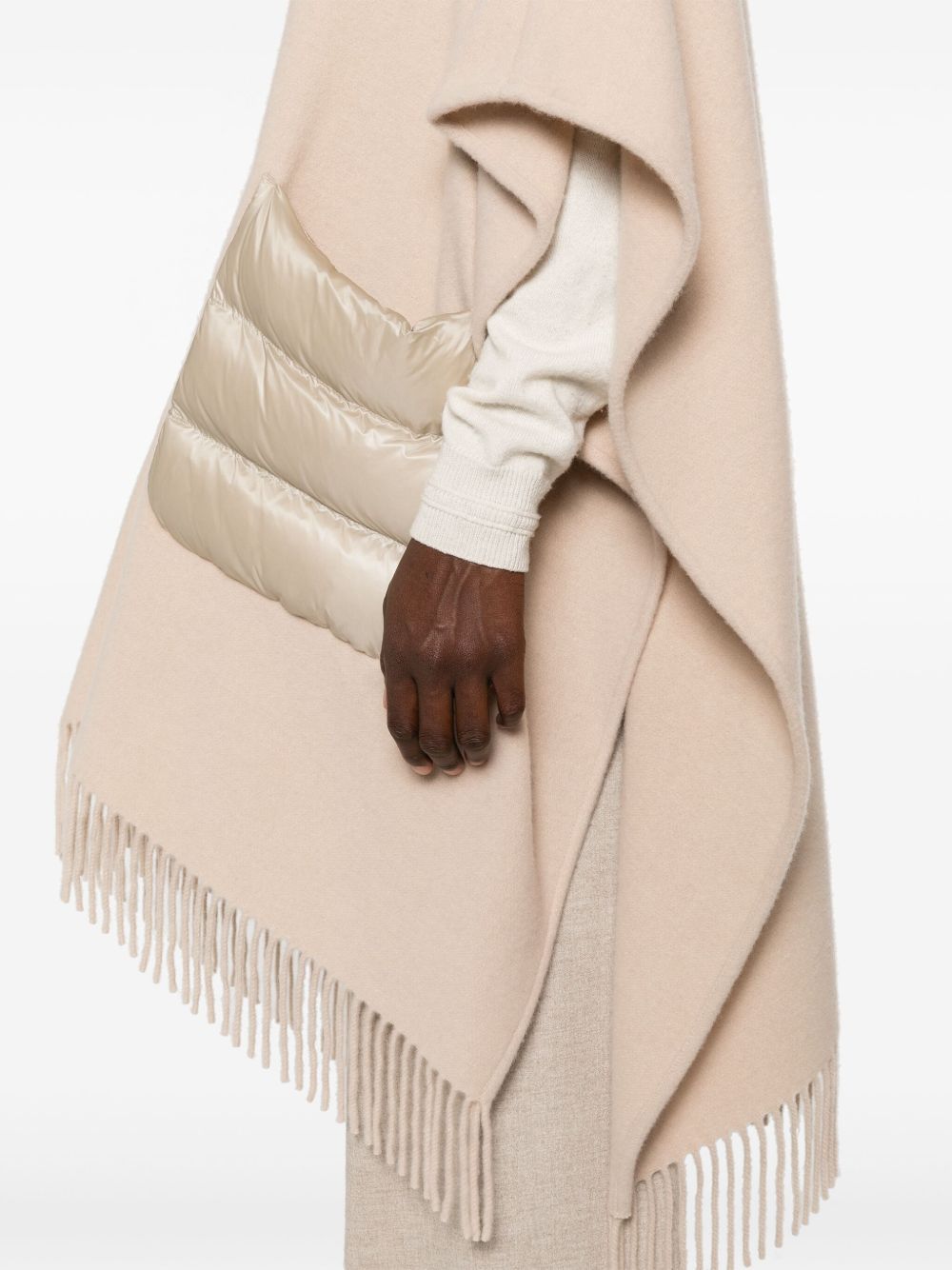 WOOL AND NYLON CAPE