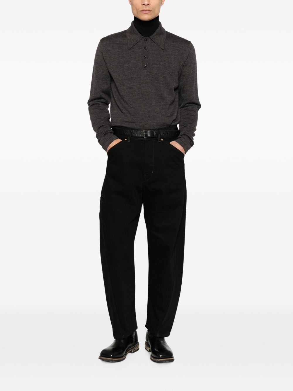 WOOL POLO SHIRT
