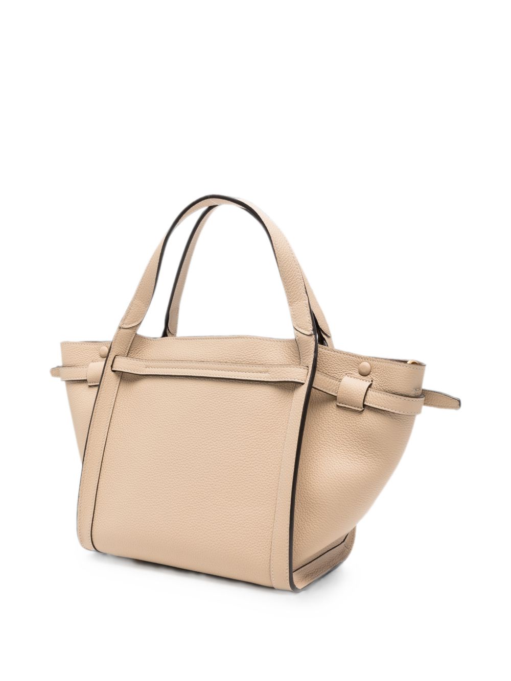 T TIMELESS SMALL LEATHER TOTE BAG