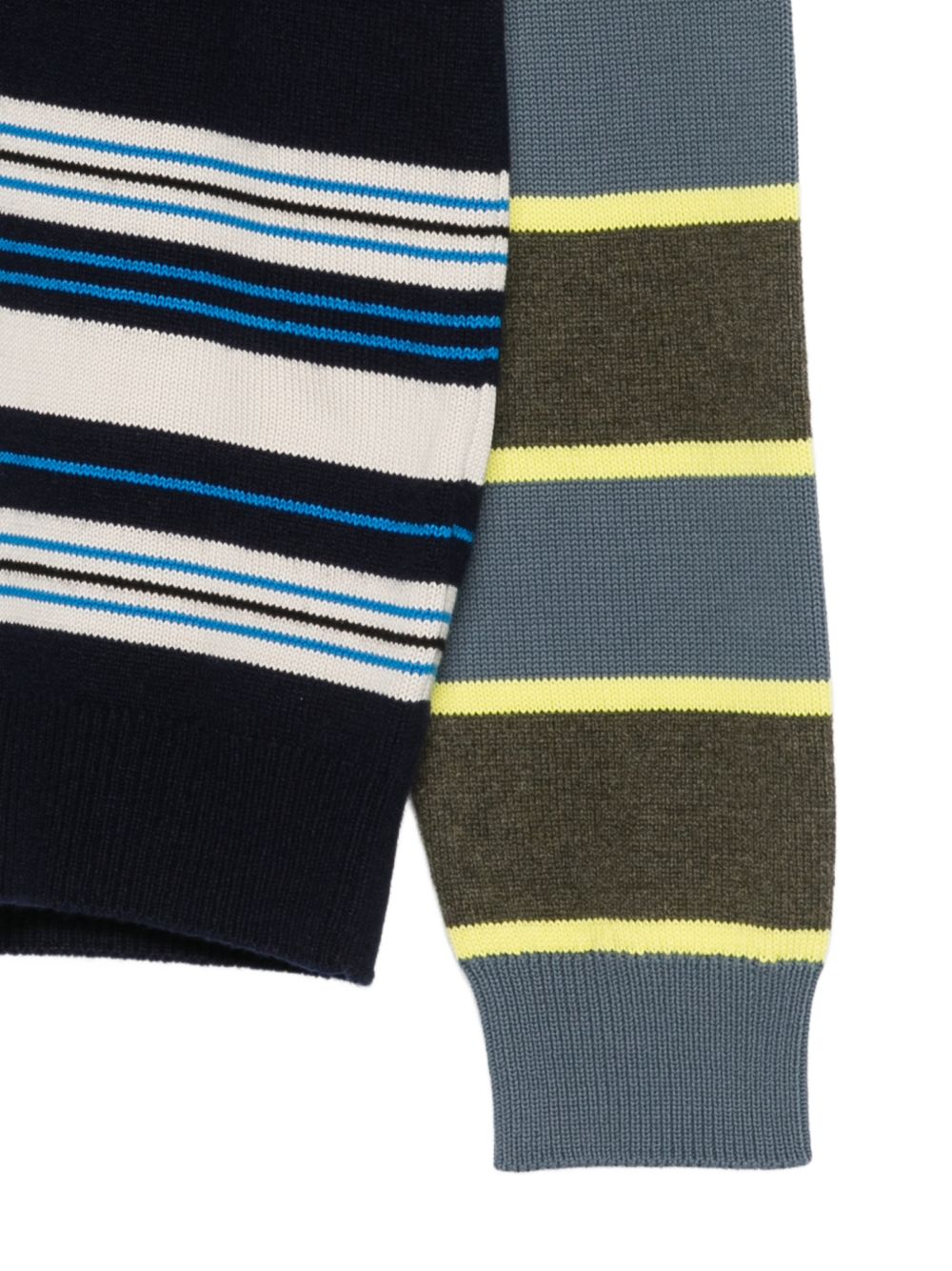 WOOL BLEND STRIPED SWEATER