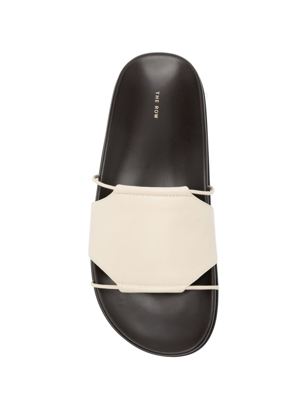VIVIENNE LEATHER SLIDE SANDALS