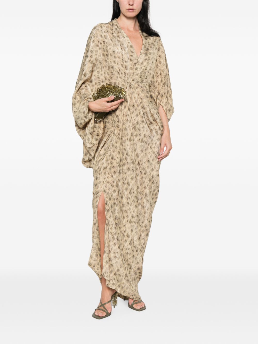 MAYU PRINTED LONG DRESS