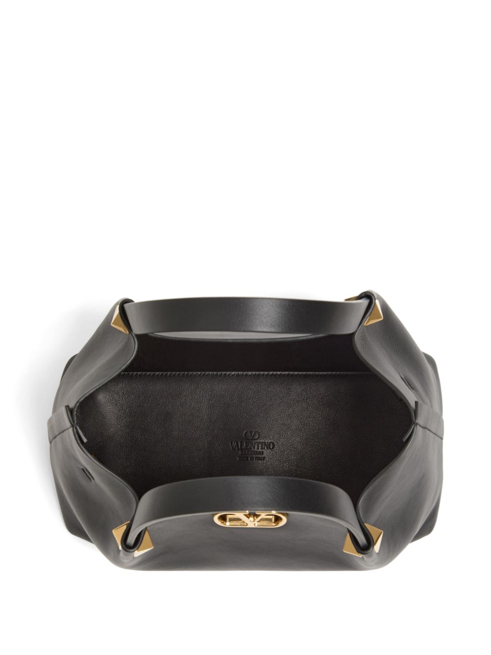VLOGO SIGNATURE SMALL LEATHER TOTE