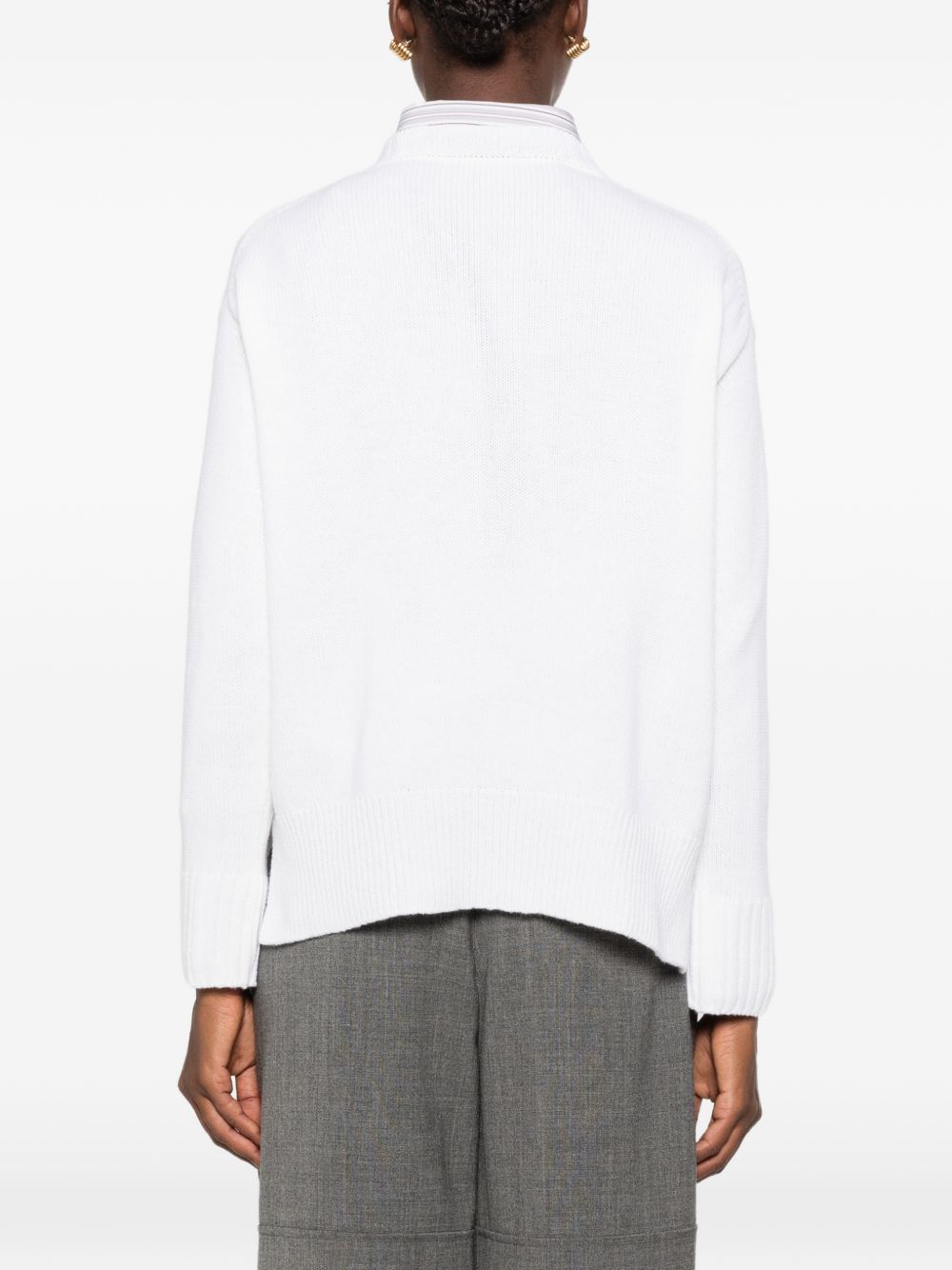 WOOL AND CASHMERE CREWNECK SWEATER