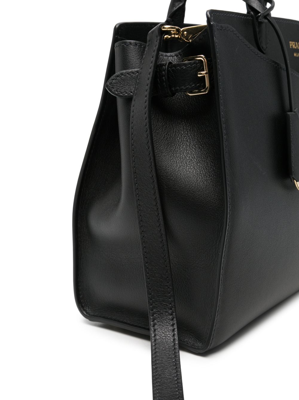 PRADA PRELUDE LARGE LEATHER TOTE