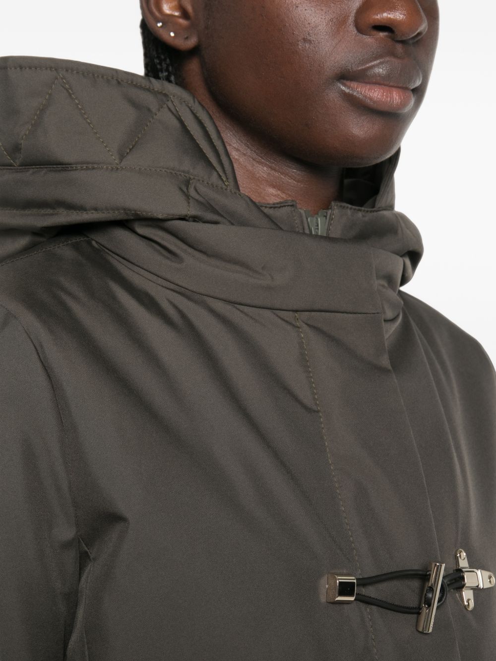 NYLON MIDI PARKA COAT