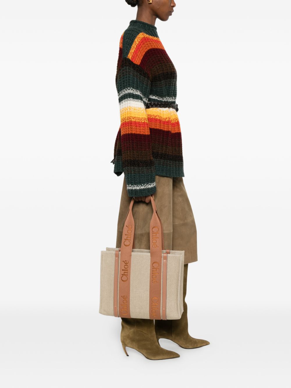 WOODY LINEN TOTE BAG