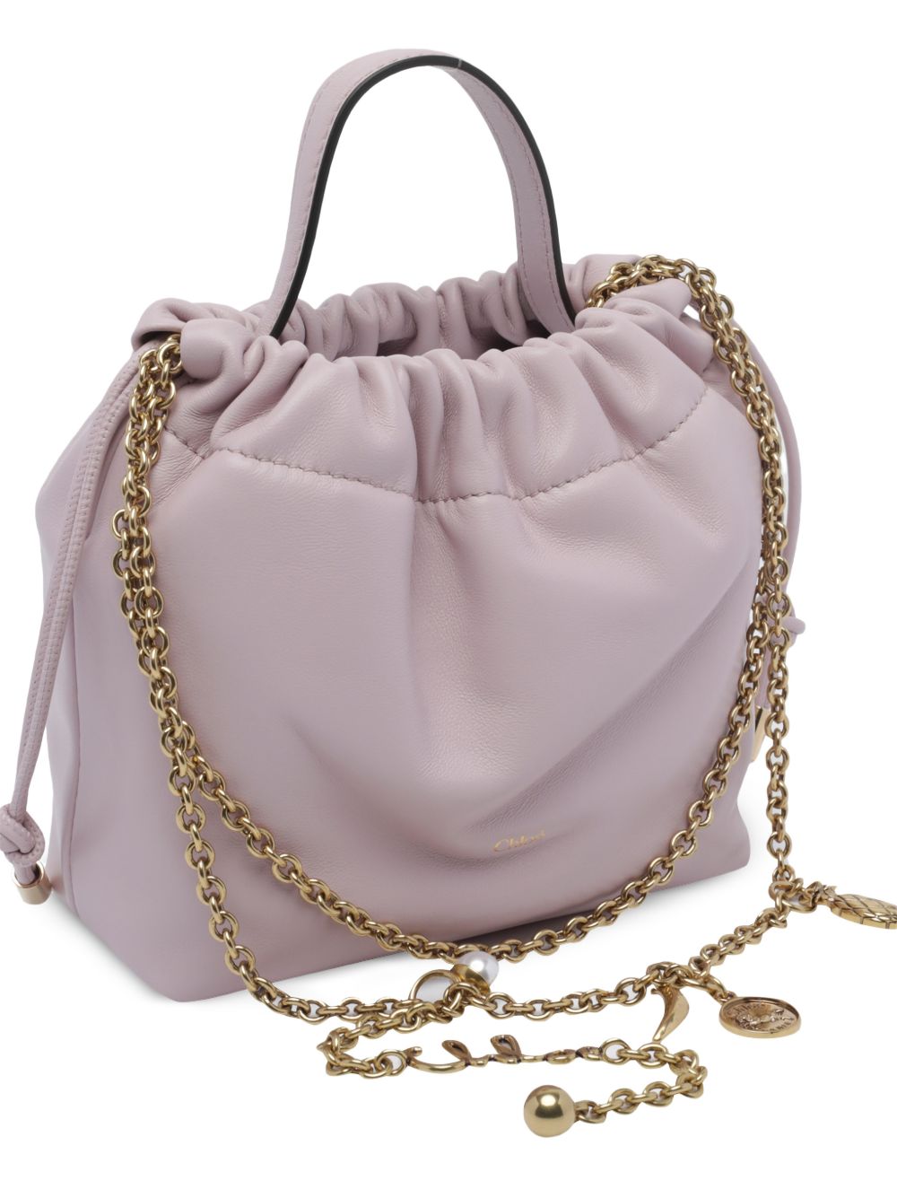 CHLOÉ ICONS LEATHER MINI BUCKET BAG