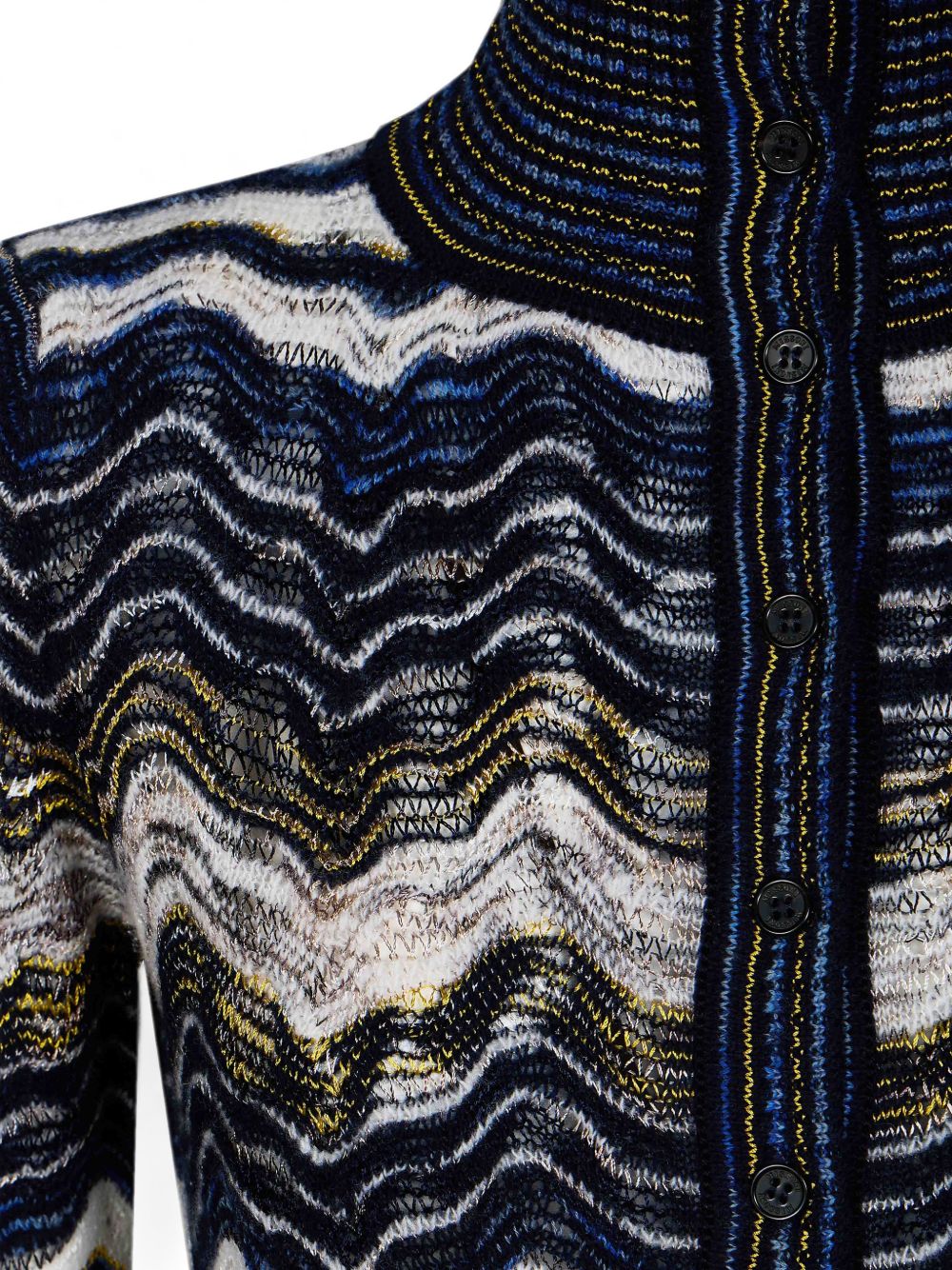 ZIG ZAG MOTIF POLO SHIRT