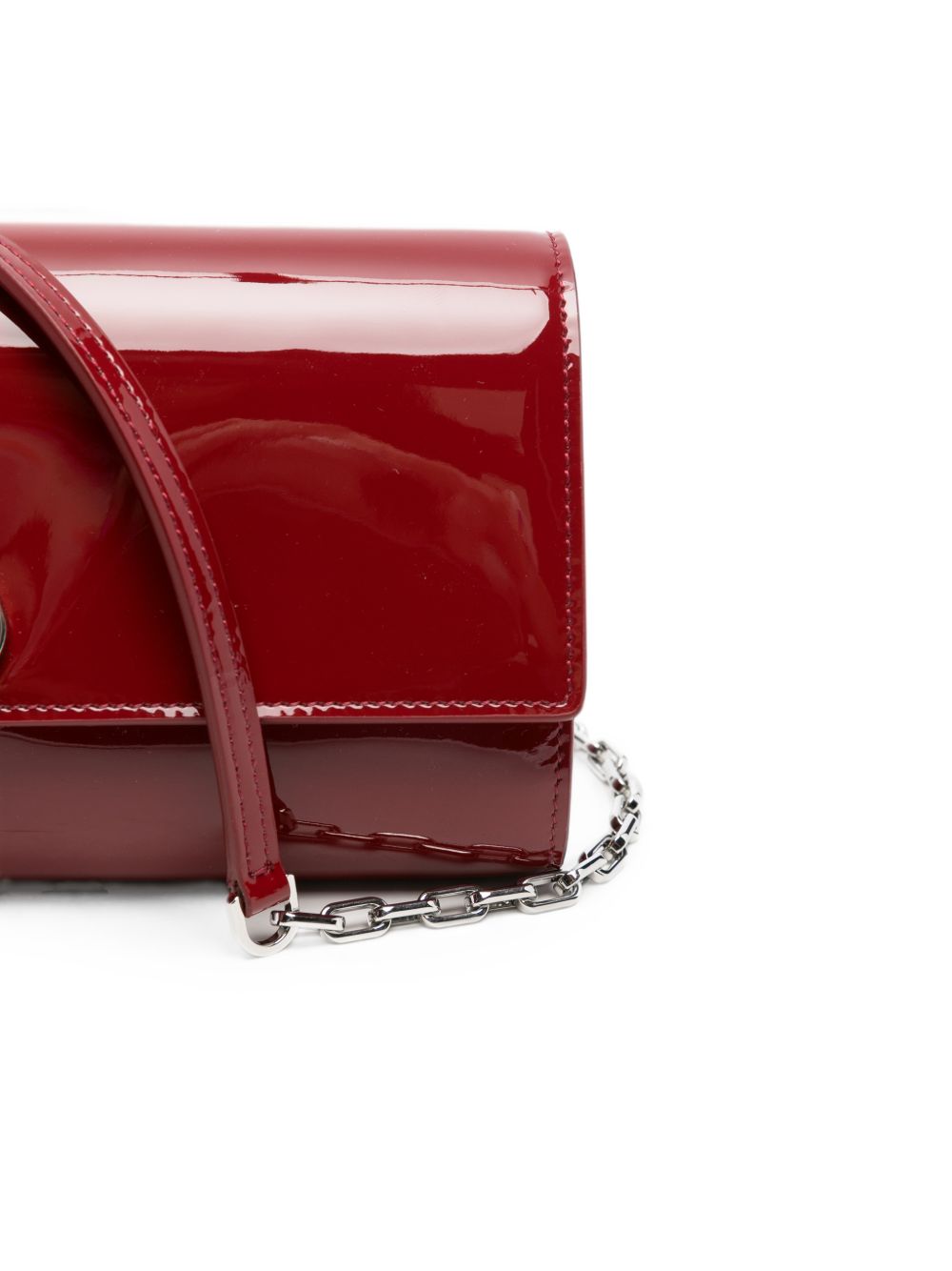BETTINA PATENT LEATHER WALLET ON CHAIN