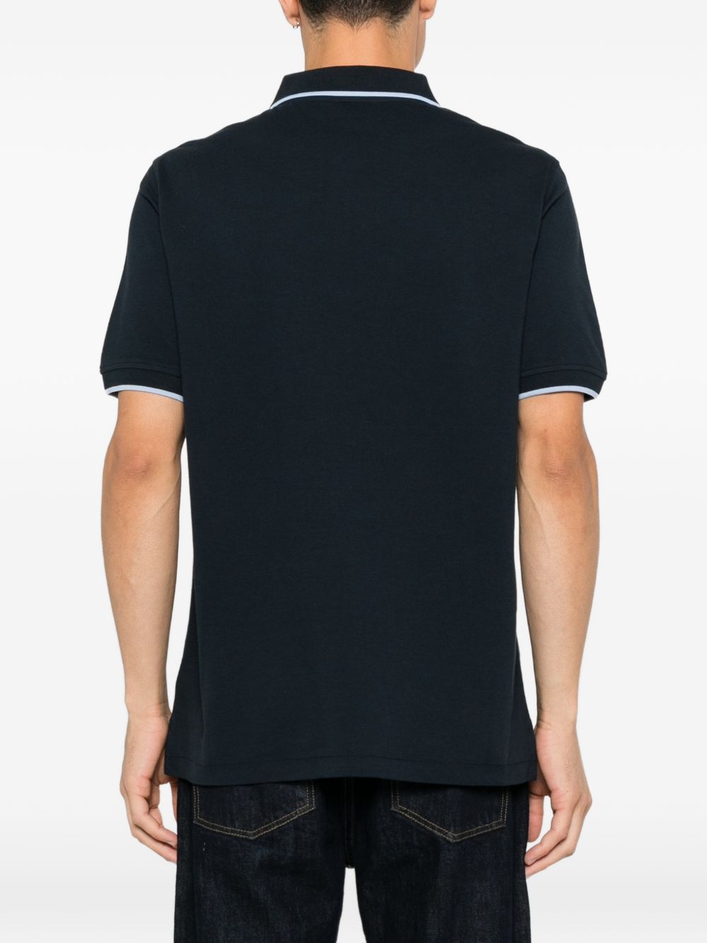 ZEBRA LOGO COTTON POLO SHIRT