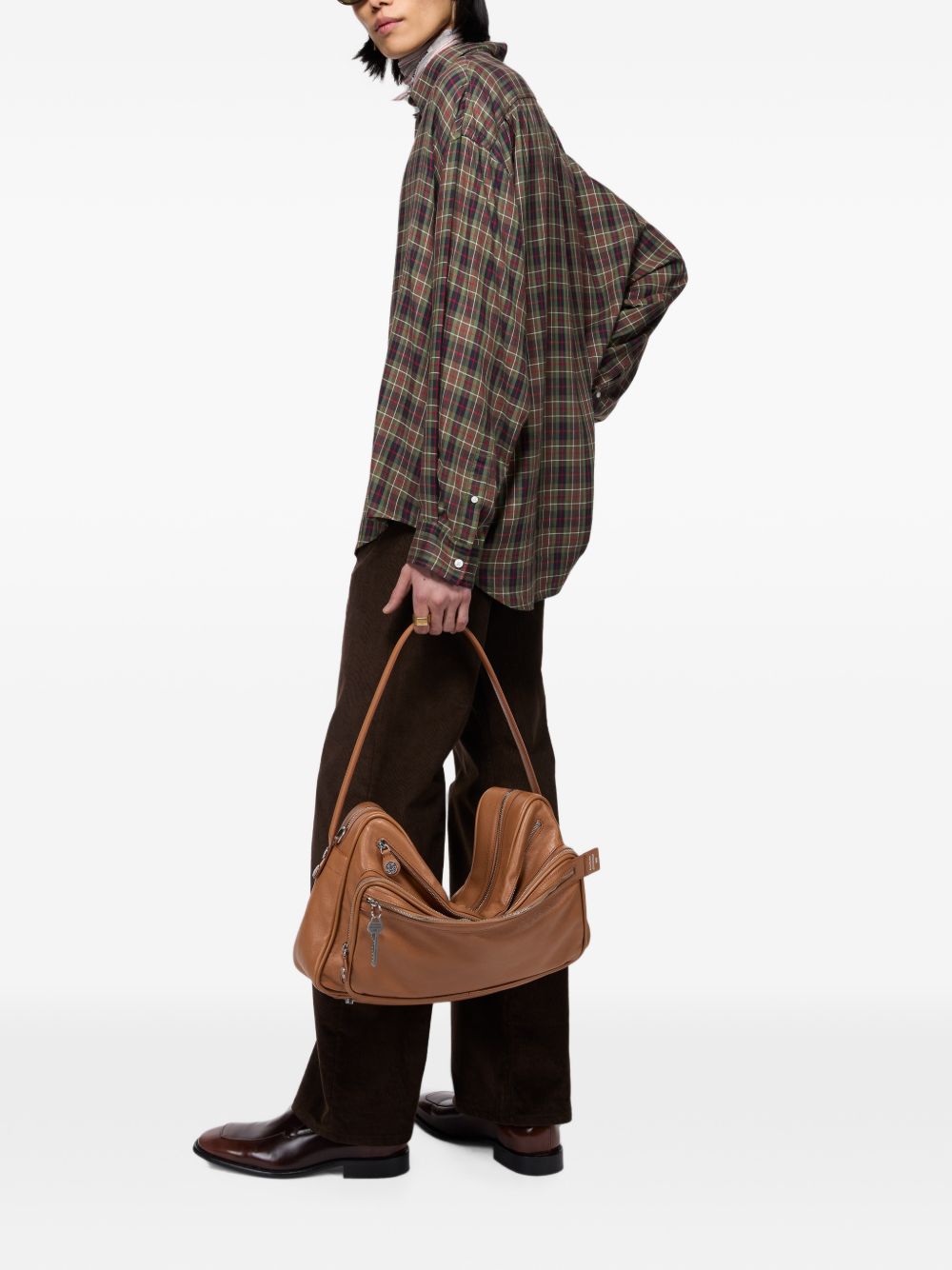 CAMERO CAMERA LEATHER SHOULDER BAG