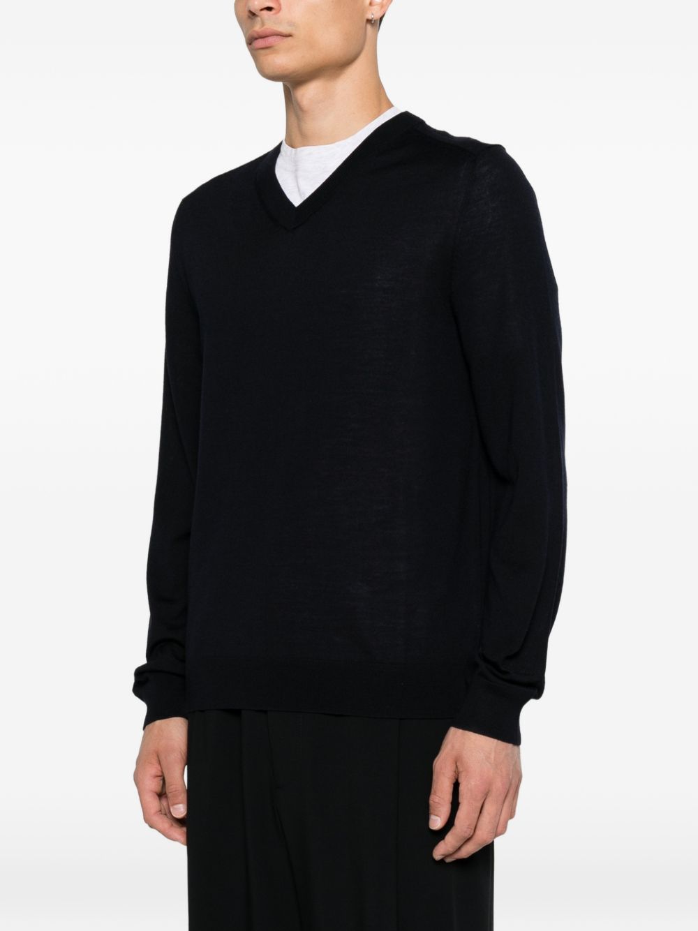 WOOL V-NECKED SWEATER