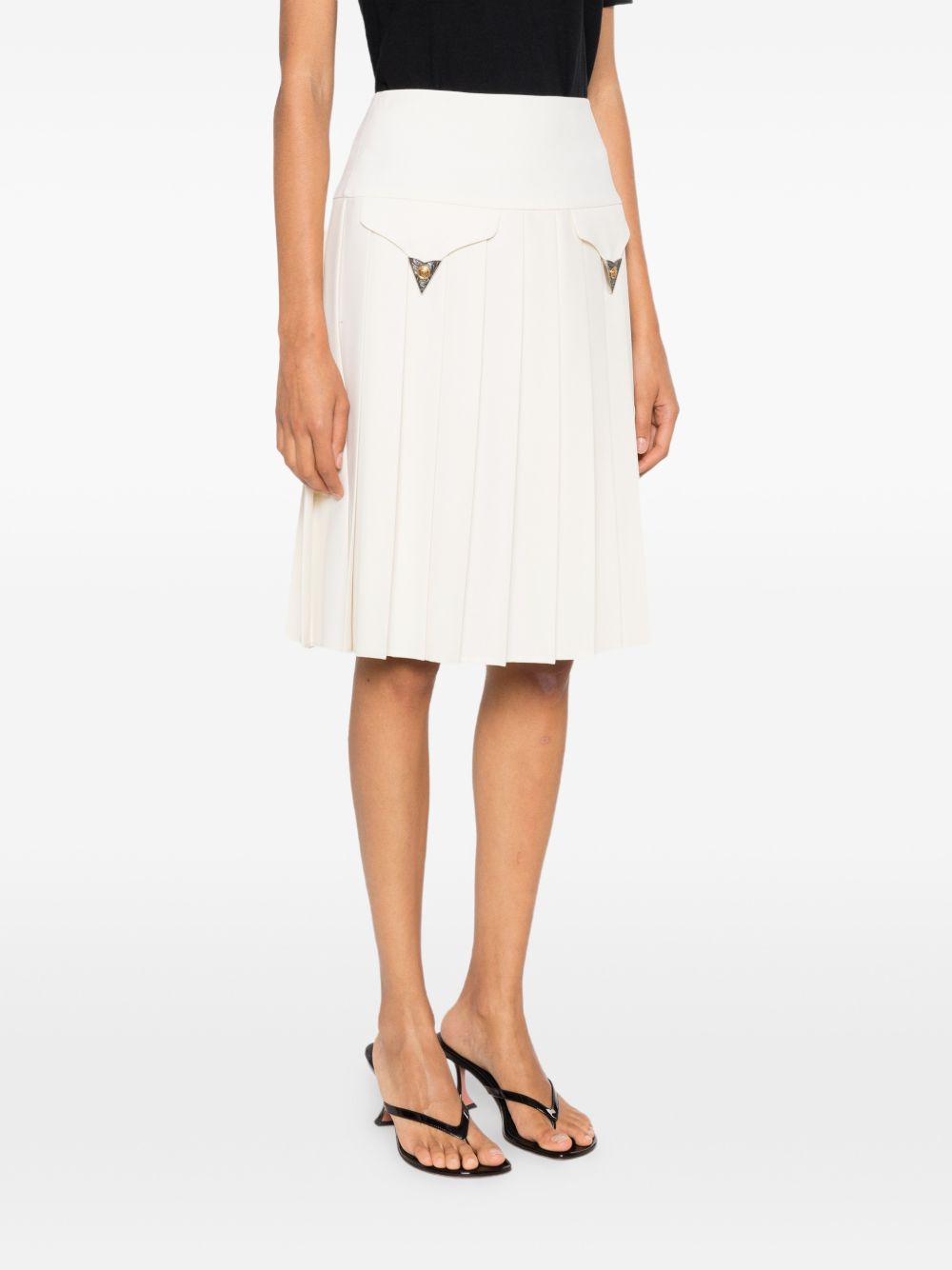 WOOL MIDI SKIRT