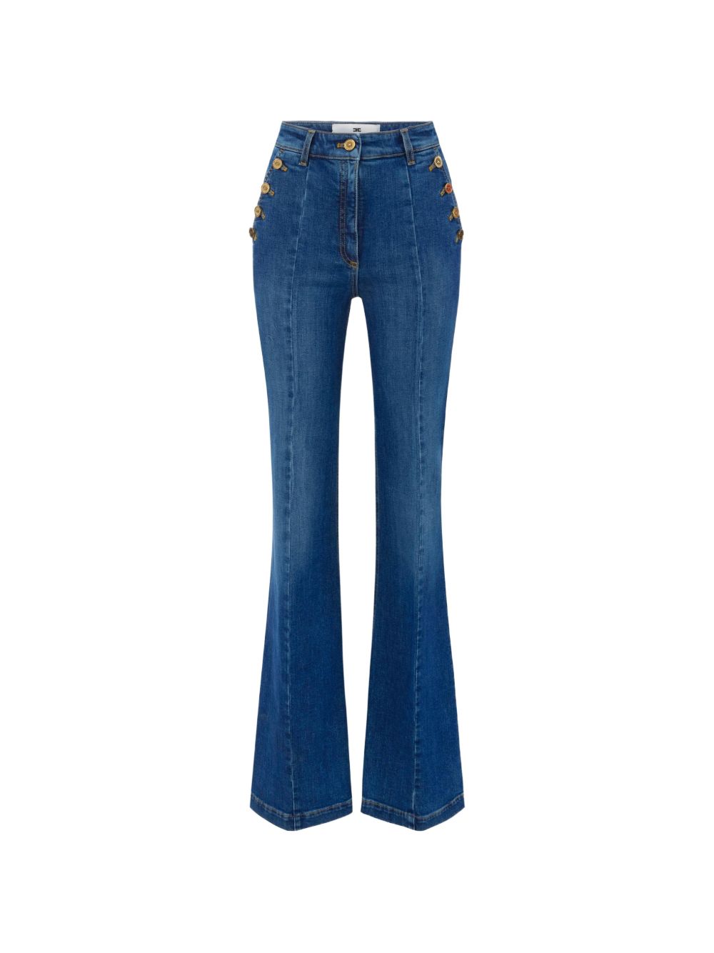 FLARED LEG DENIM JEANS
