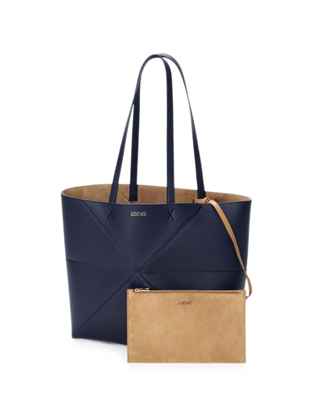 PUZZLE FOLD MEDIUM LEATHER TOTE