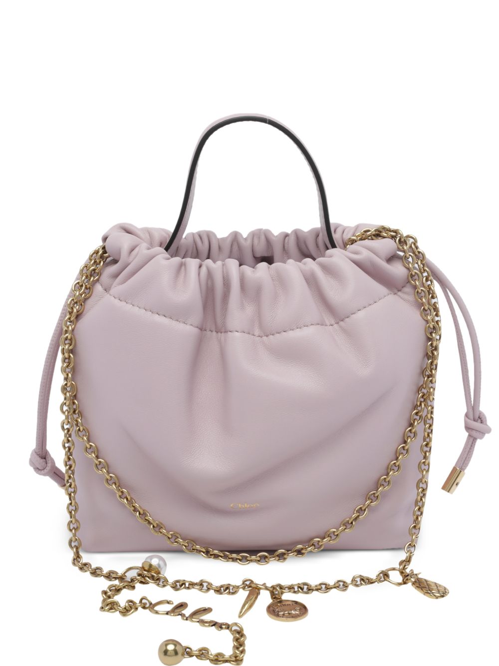 CHLOÉ ICONS LEATHER MINI BUCKET BAG
