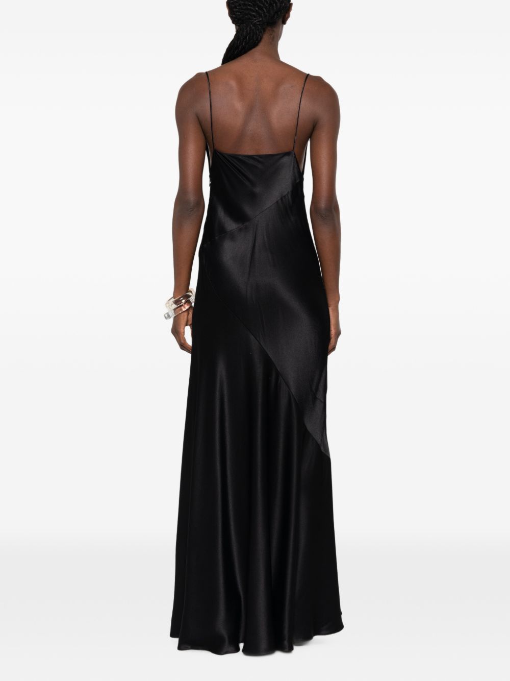 SATIN LONG DRESS