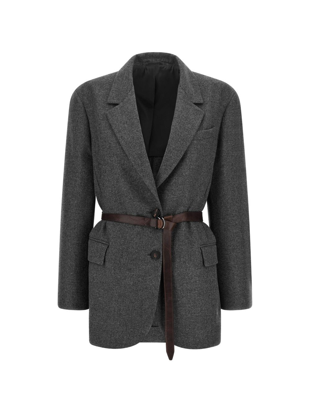 WOOL SINGLE-BREASTED BLAZER JACKET
