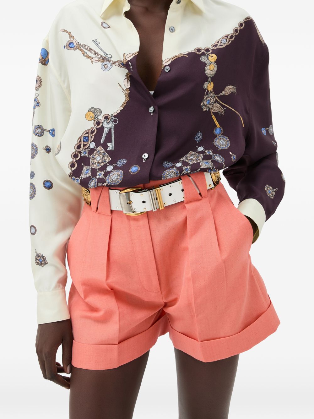 PRINTED SILK SHIRT