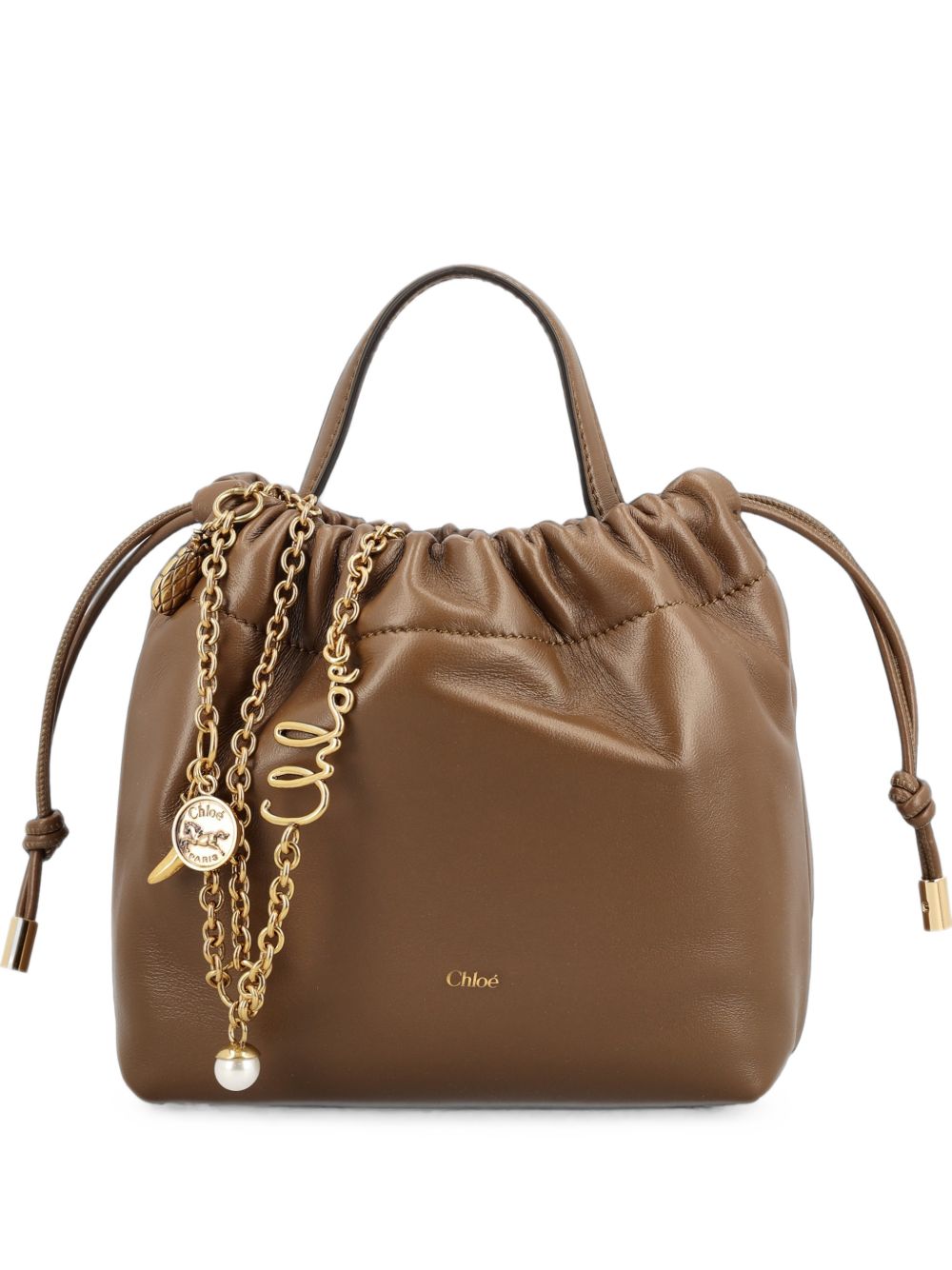 CHLOÉ ICONS LEATHER MINI BUCKET BAG