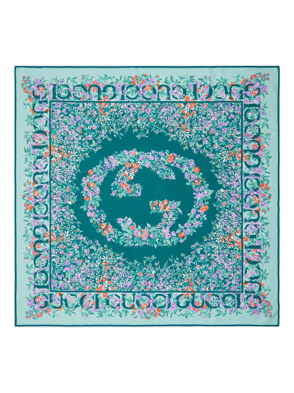 PRINTED SILK FOULARD