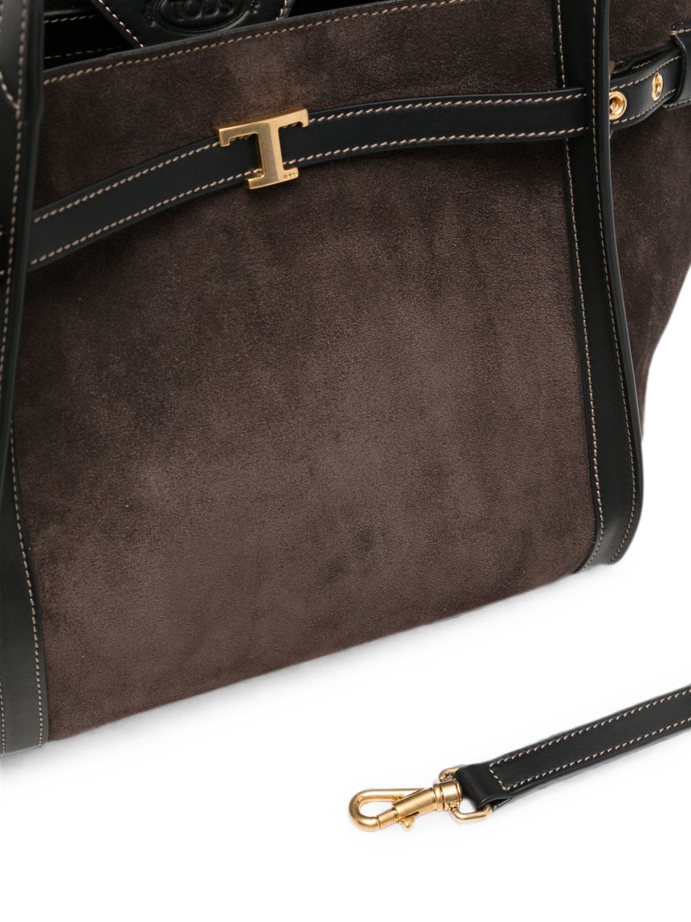T TIMELESS SMALL LEATHER TOTE BAG